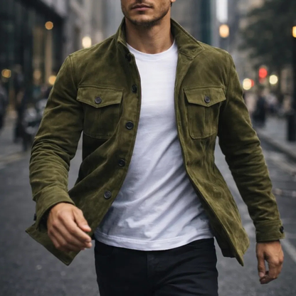 LORENZO | Giacca da uomo in pelle scamosciata