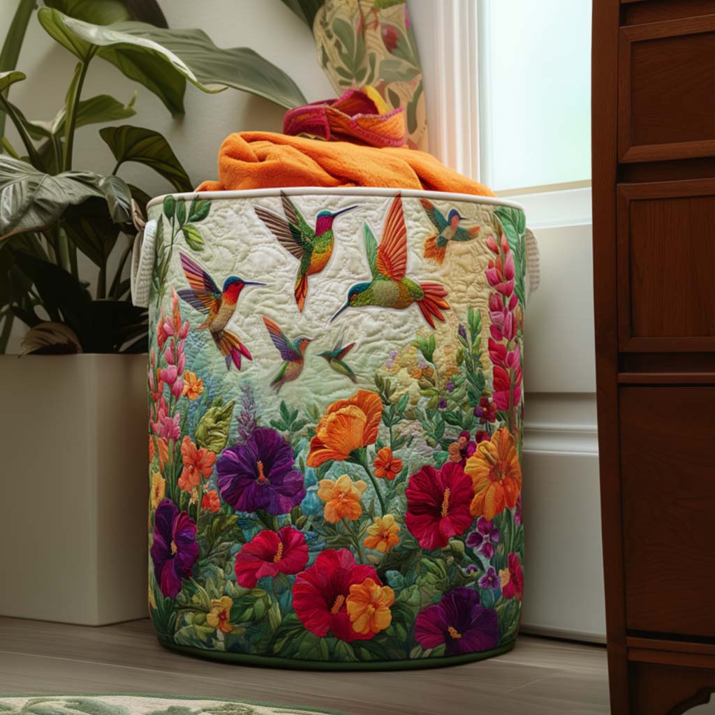 Cesto per il bucato Uccelli e Fiori