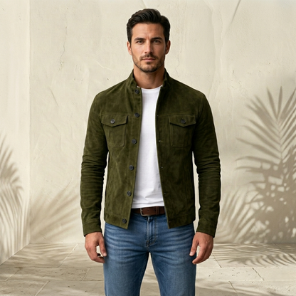 LORENZO | Giacca da uomo in pelle scamosciata