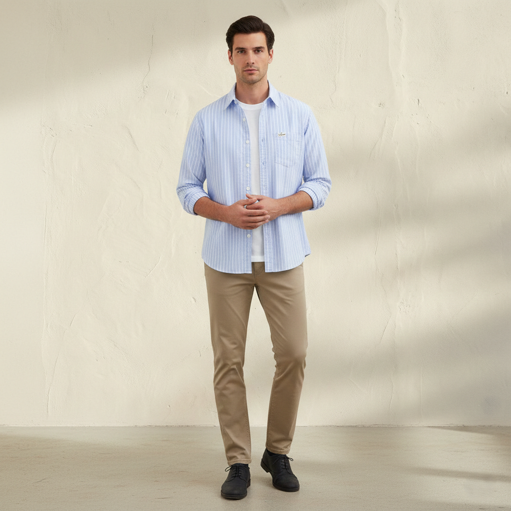 FEDERICO | Camicia a righe versatile da uomo