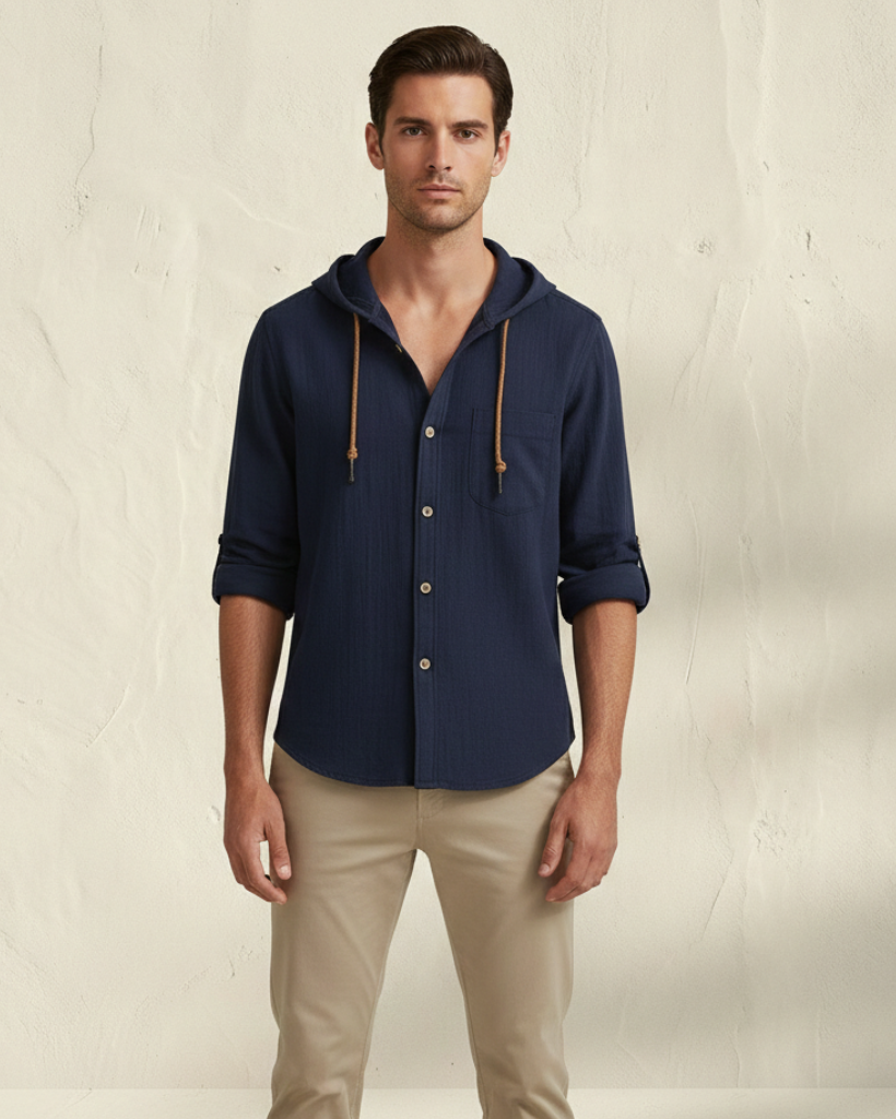 Lorenzo | Camicia Ibrida con Cappuccio