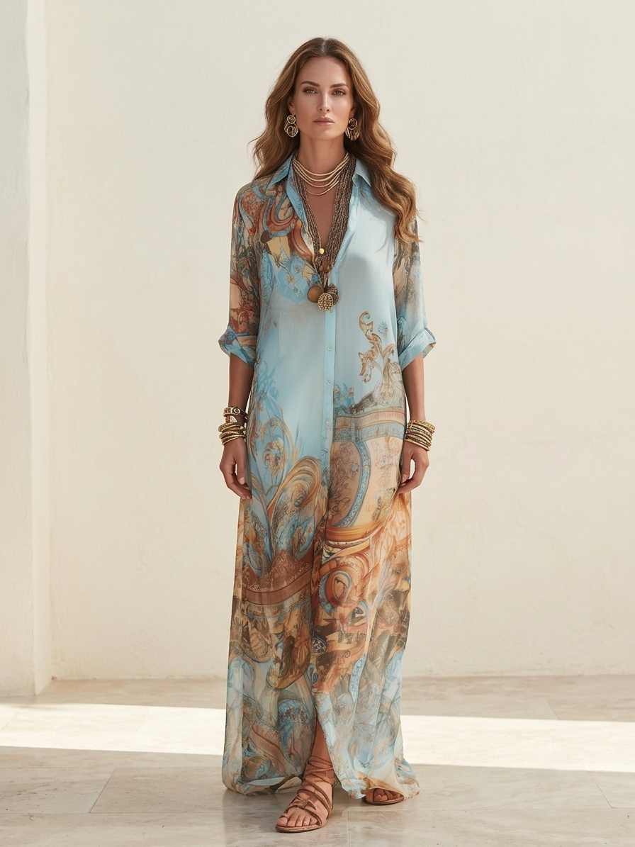 LANIA | Abito maxi estivo