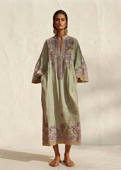 ZAHARA | Vestido maxi floral bohemio