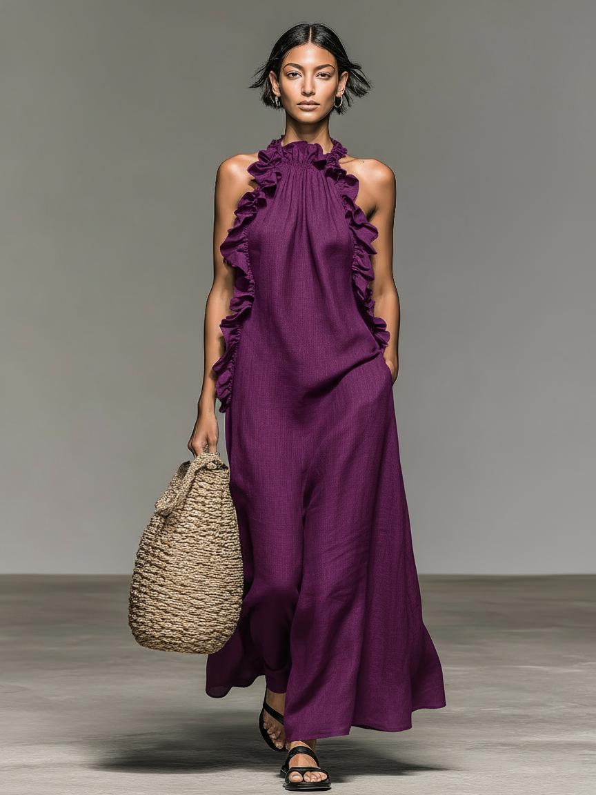 Gladys abito maxi con tasche - Bianca Módena