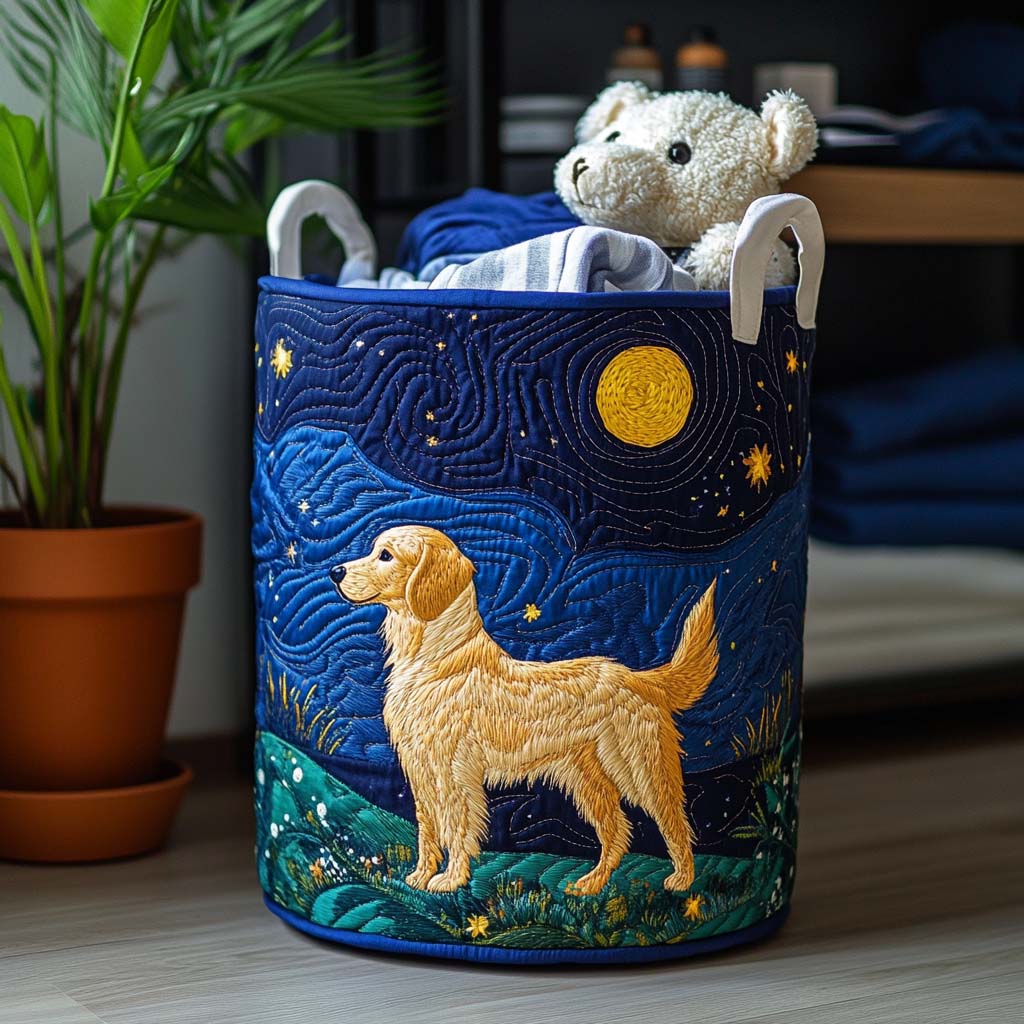 Cesto per il bucato Fascino del Golden Retriever