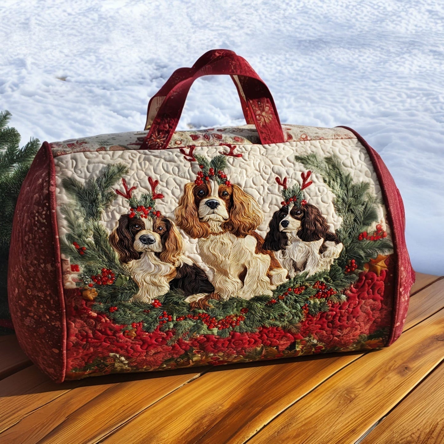 Penelope | Borsa da Viaggio Trapuntata Cocker Spaniel
