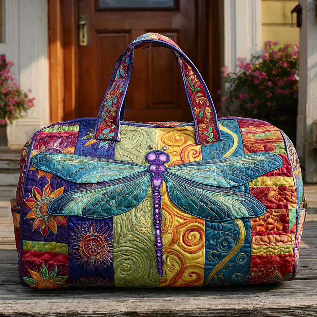 Costanza | Borsa da Viaggio Trapuntata Colibrì in Volo