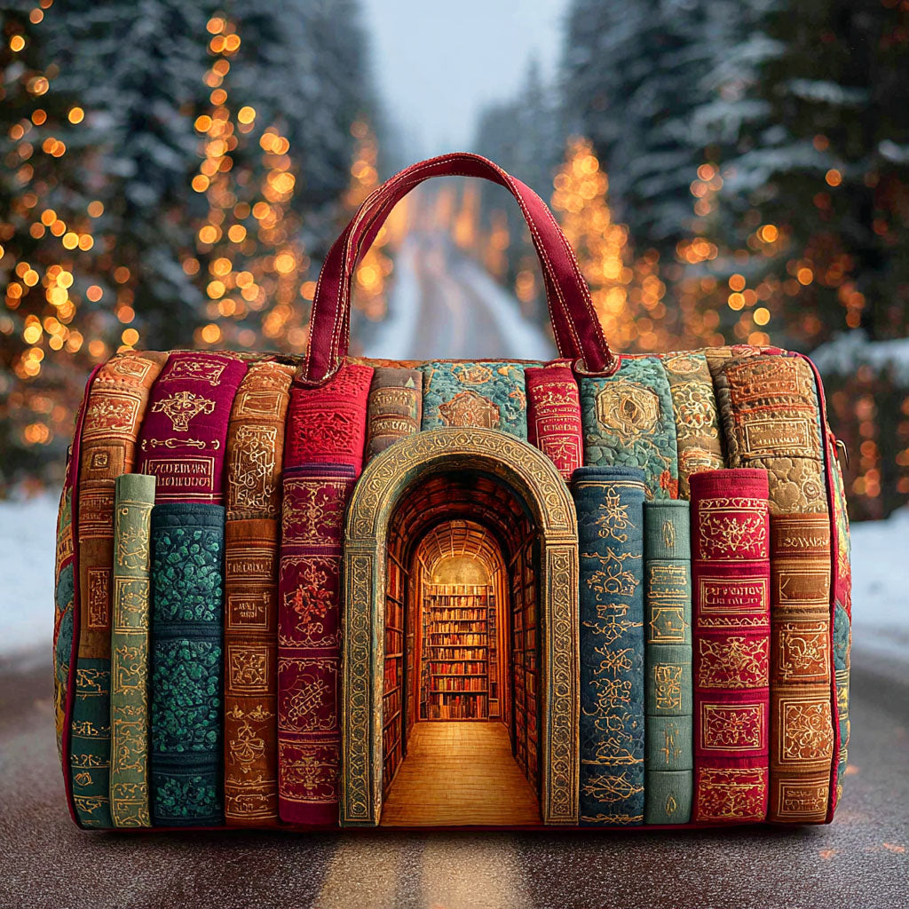 Celeste | Borsa da Viaggio Trapuntata Biblioteca Incantata