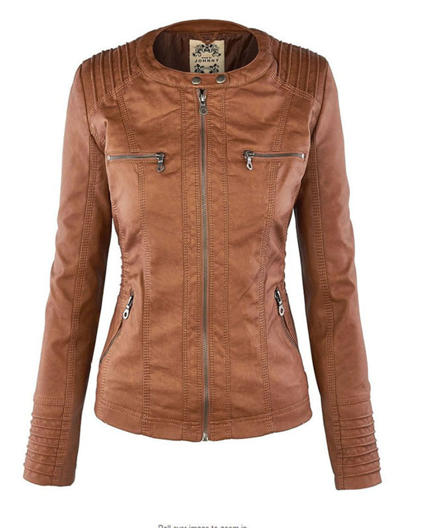 Monica | Giacca in Pelle Autunnale