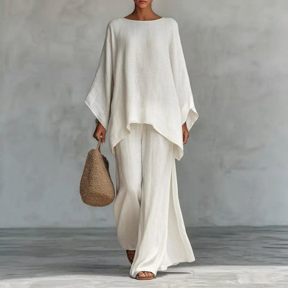 Christine | Completo Due Pezzi a maniche lunghe e pantalone largo