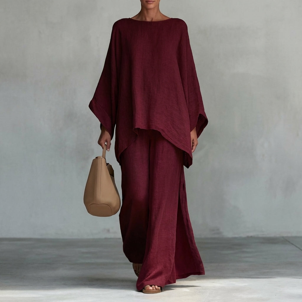 Christine | Completo Due Pezzi a maniche lunghe e pantalone largo