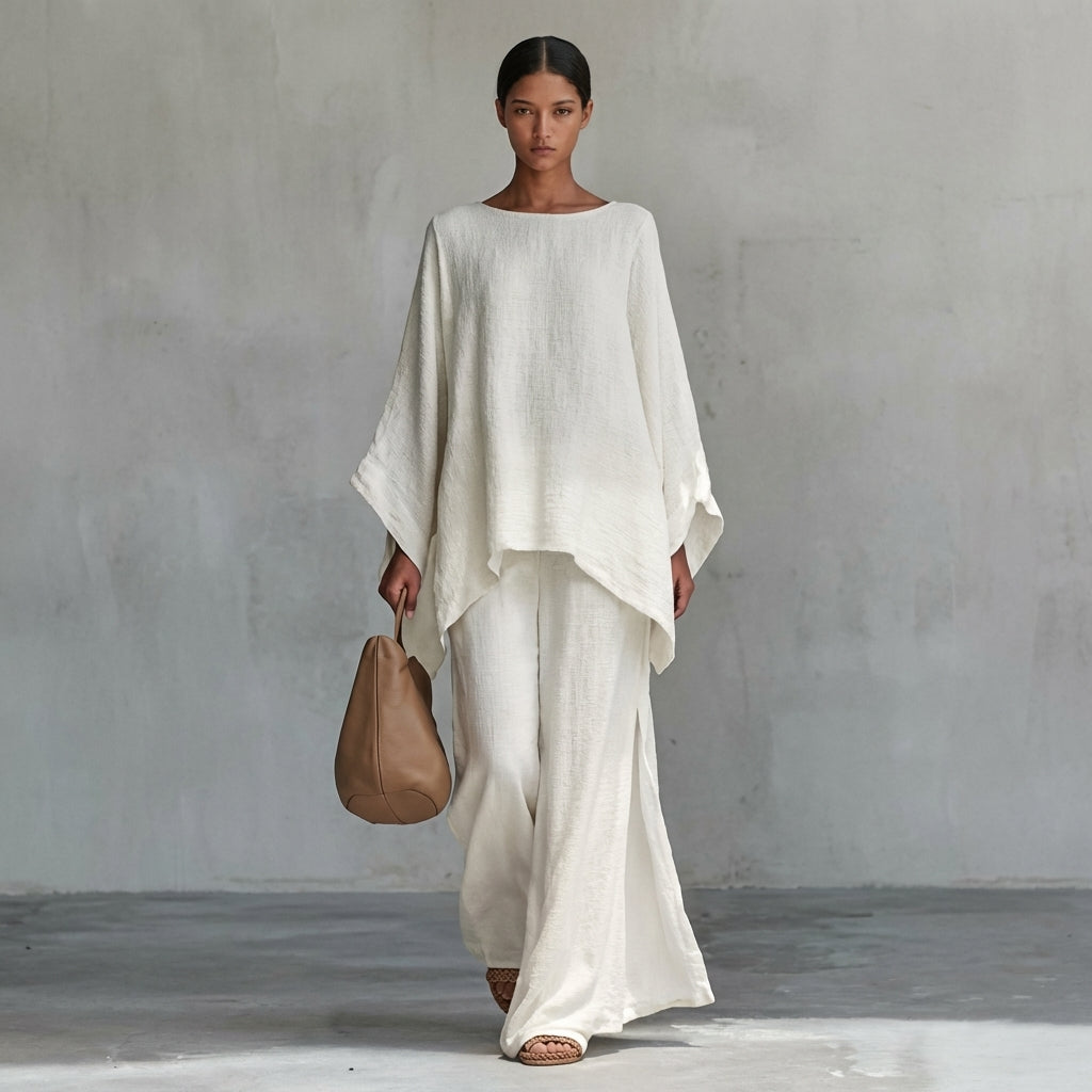 Christine | Completo Due Pezzi a maniche lunghe e pantalone largo