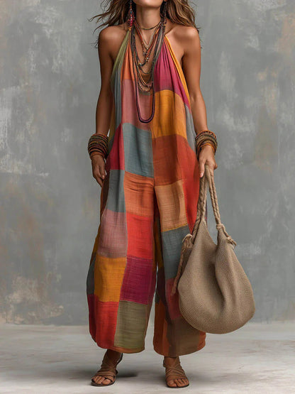 Tuta Patchwork Boho™ – Freschezza e libertà in uno stile artistico unico