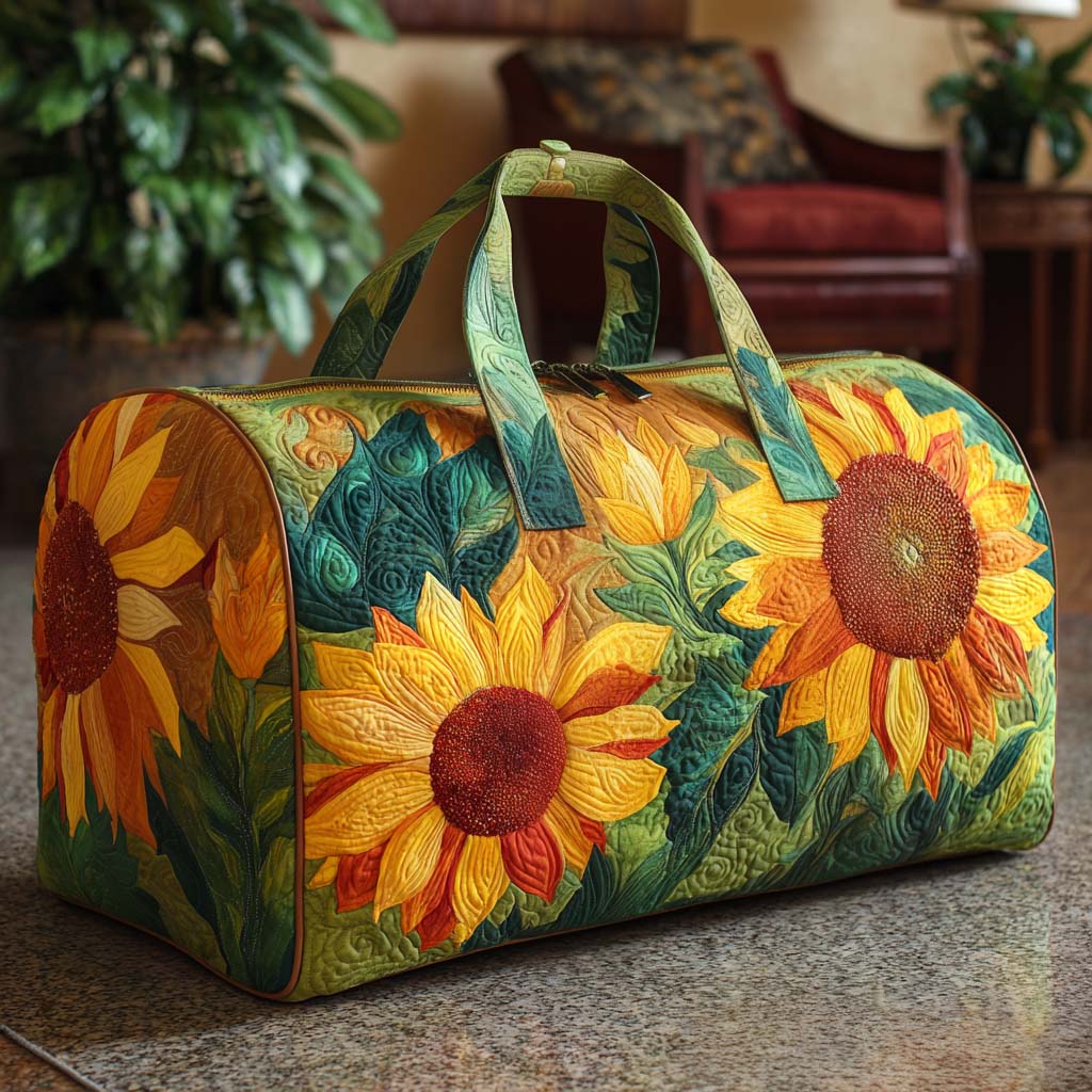 Barbara | Borsa da Viaggio Trapuntata Bagliore Dorato