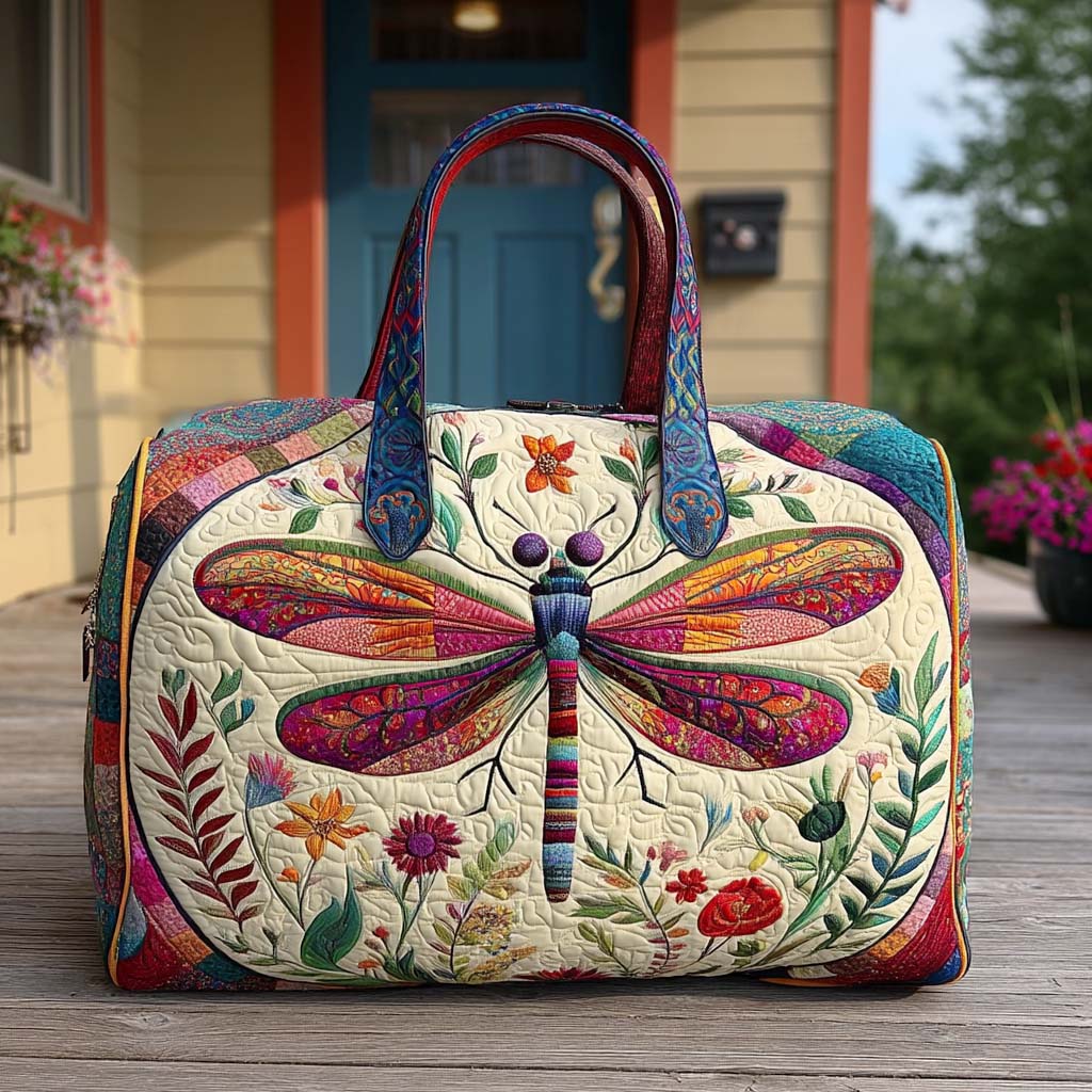 Sabrina | Borsa da Viaggio Trapuntata Farfalle in Volo