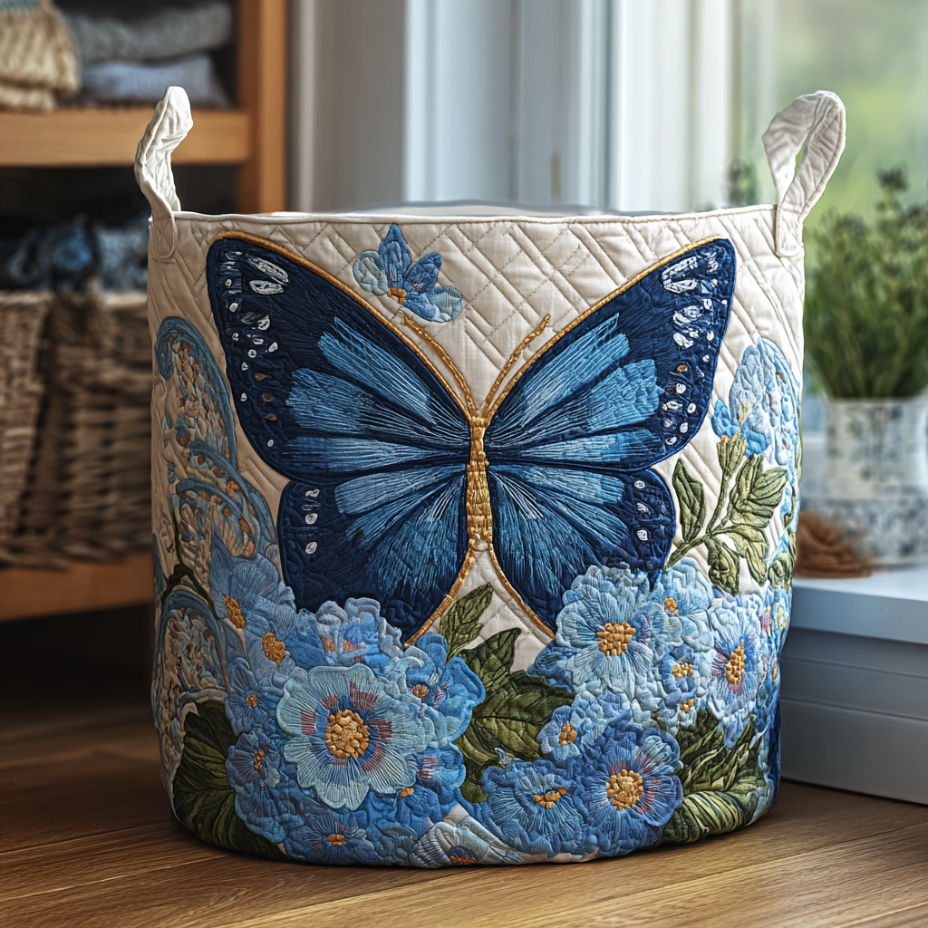 Cesto per il bucato Farfalla e Fiori