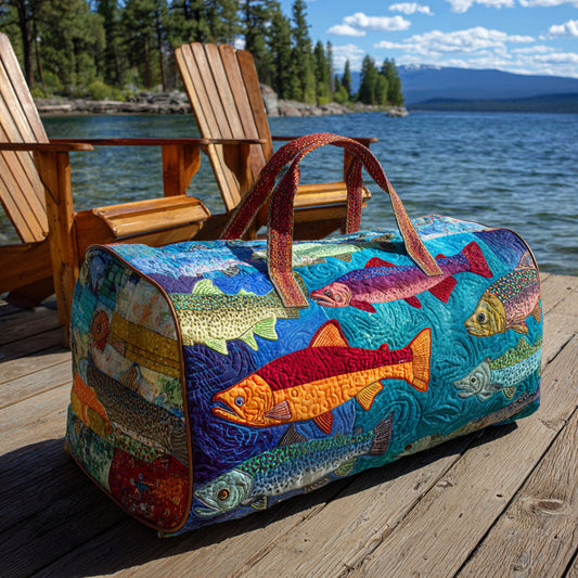 Alma | Borsa da Viaggio Trapuntata Pesca nel Torrente