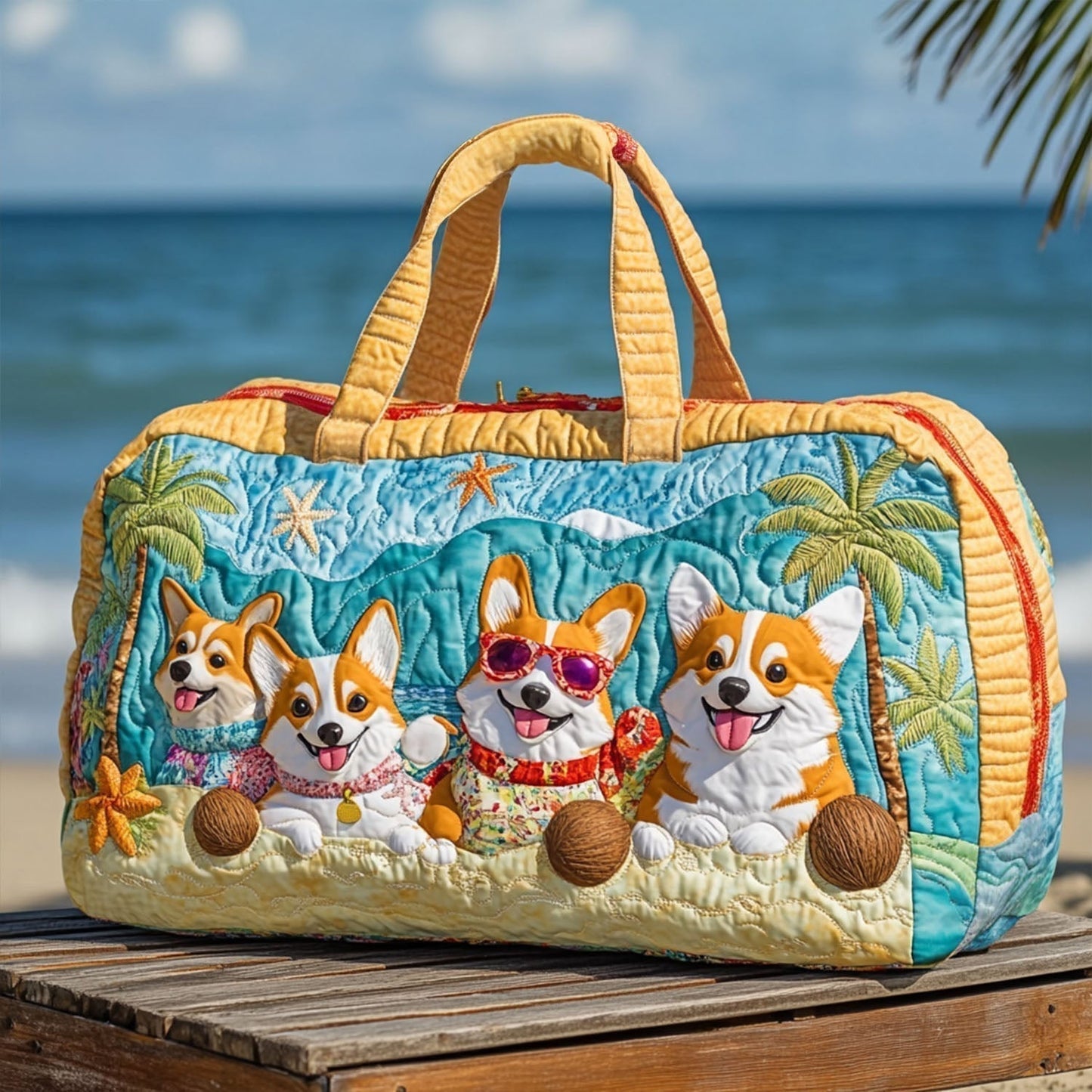 Ivana | Borsa da Viaggio Trapuntata Mondo Fantastico