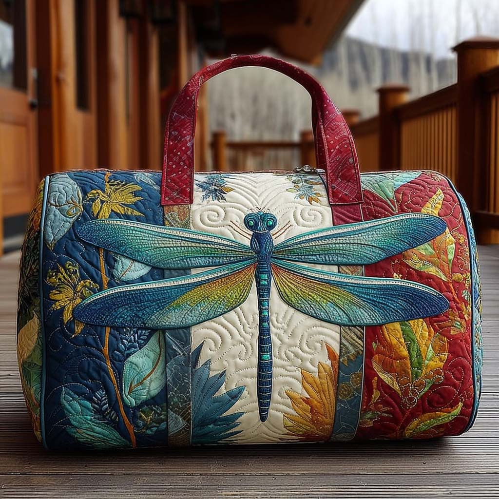 Fiammetta | Borsa da Viaggio Trapuntata Farfalle in Volo