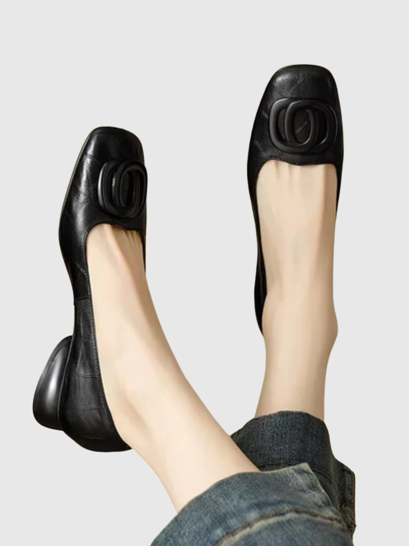 Ballerine Opium in pelle