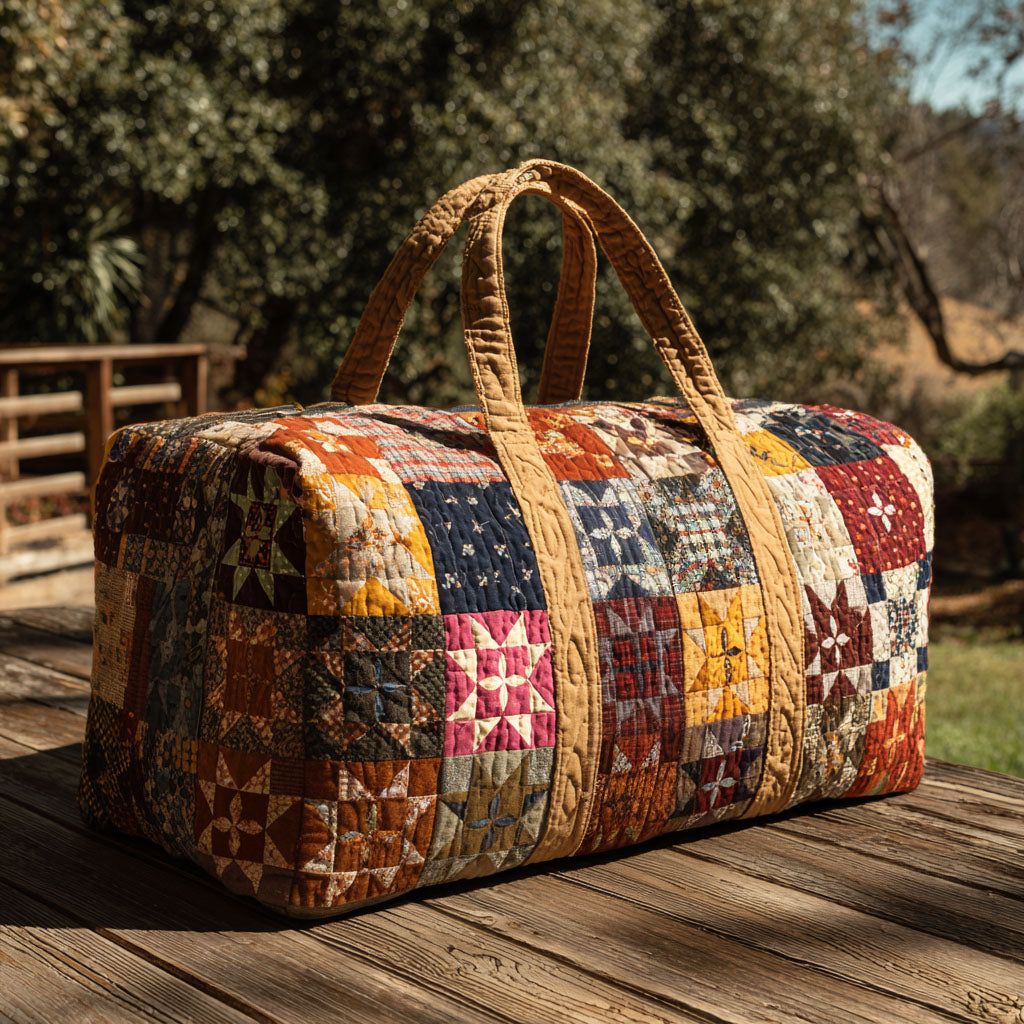 Giulia | Borsa da Viaggio Trapuntata Giardino Sussurrato