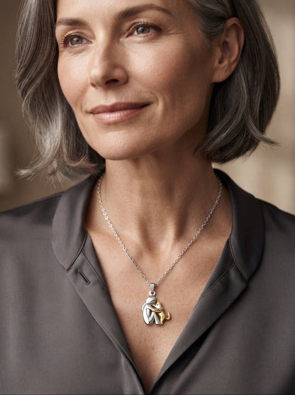 Ambra | Collana Ricordo con Sagoma del Tuo Animale