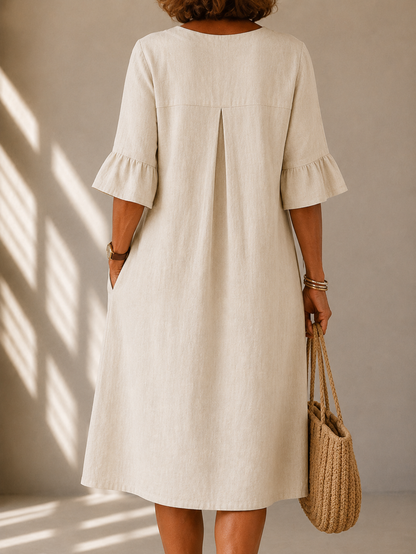 Eleanor Button Dress detail