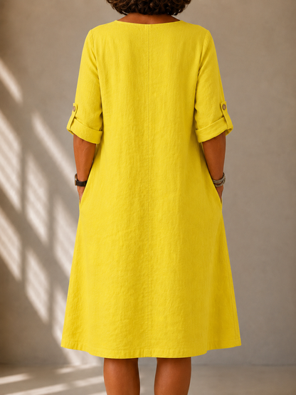 Margaret Classic Summer Dress detail
