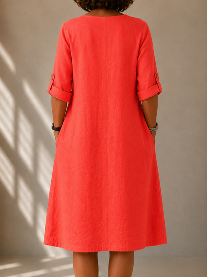 Marjorie Classic Summer Dress detail