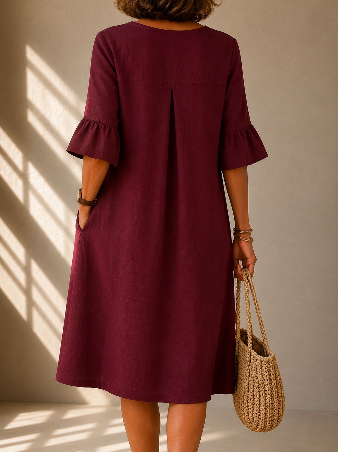 Clara Button Dress detail