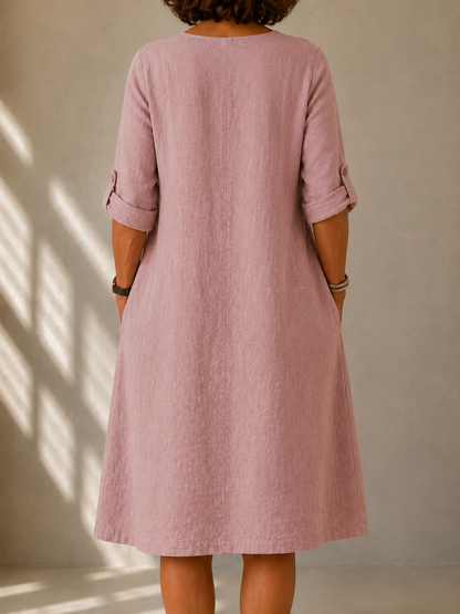 Elaine Classic Summer Dress detail