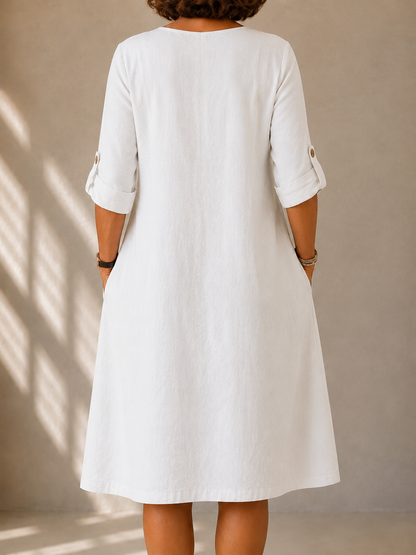 Audrey Classic Summer Dress detail