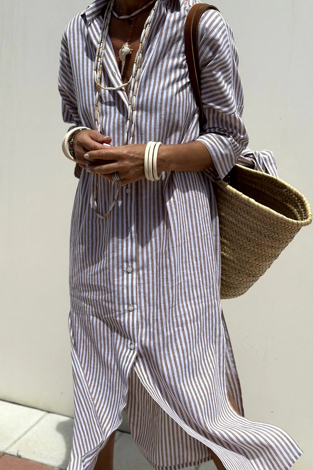 NIYARA | Vestido rayado de temporada