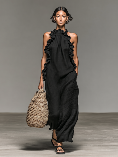 Gladys abito maxi con tasche - Bianca Módena