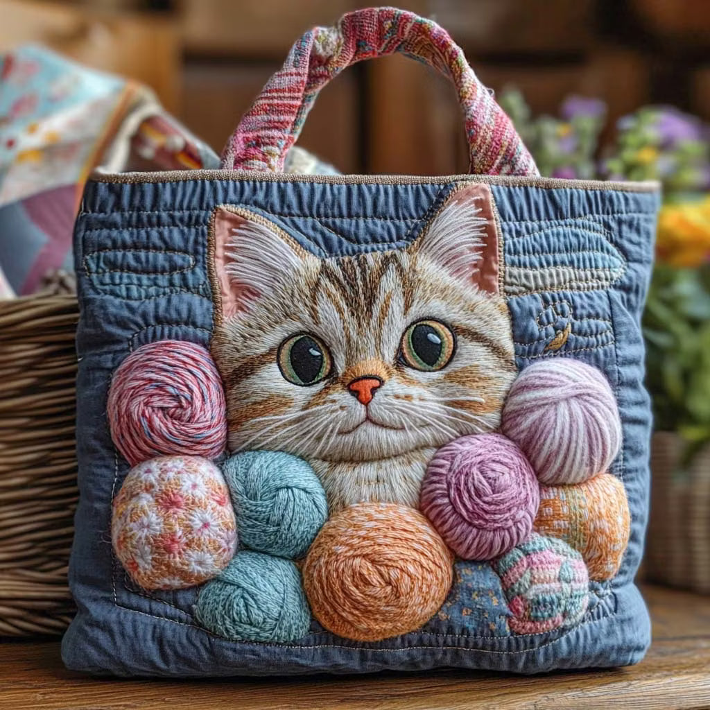 Norma | Borsa Trapuntata Gatto a Spirali