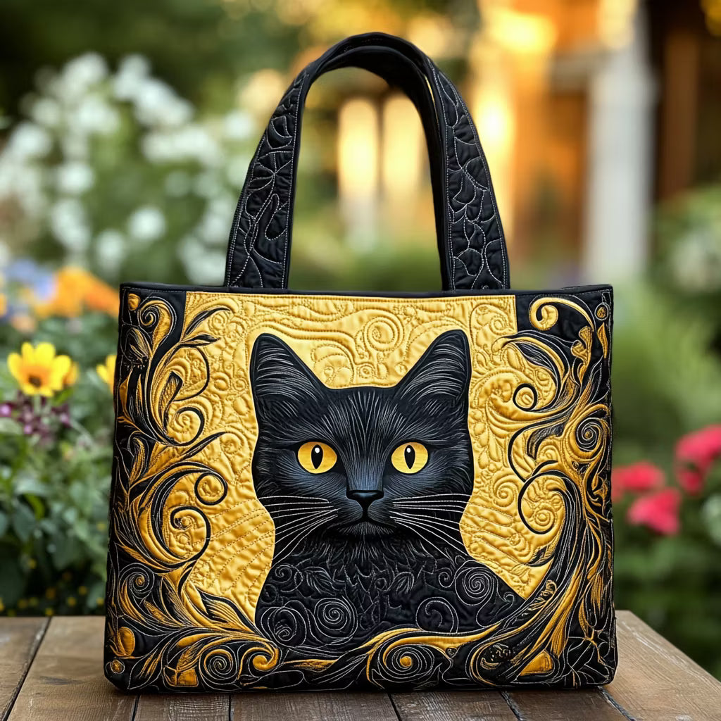 Susanna | Borsa Trapuntata Gatto Nero