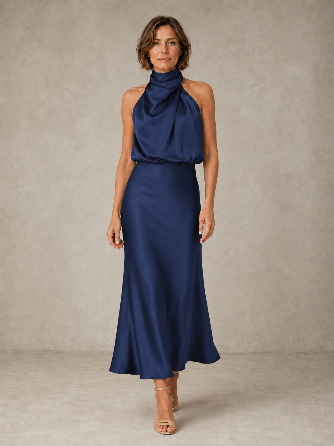 Arianna | Halter in Raso da Sera