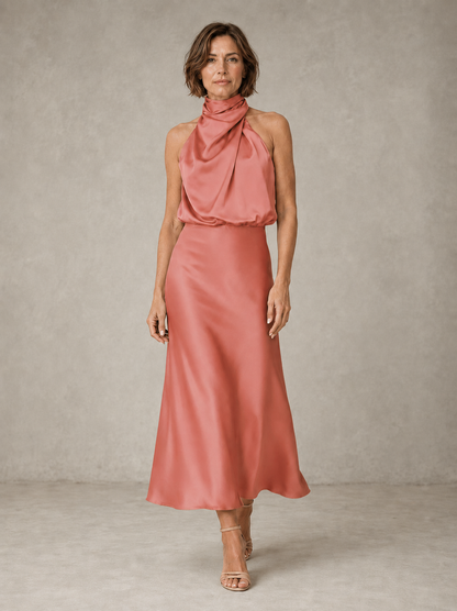 Arianna | Halter in Raso da Sera