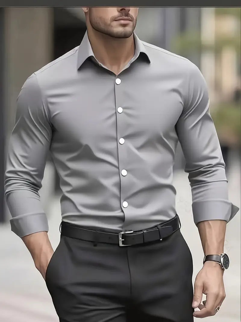MARCELLO | Camicia classica da uomo a maniche lunghe