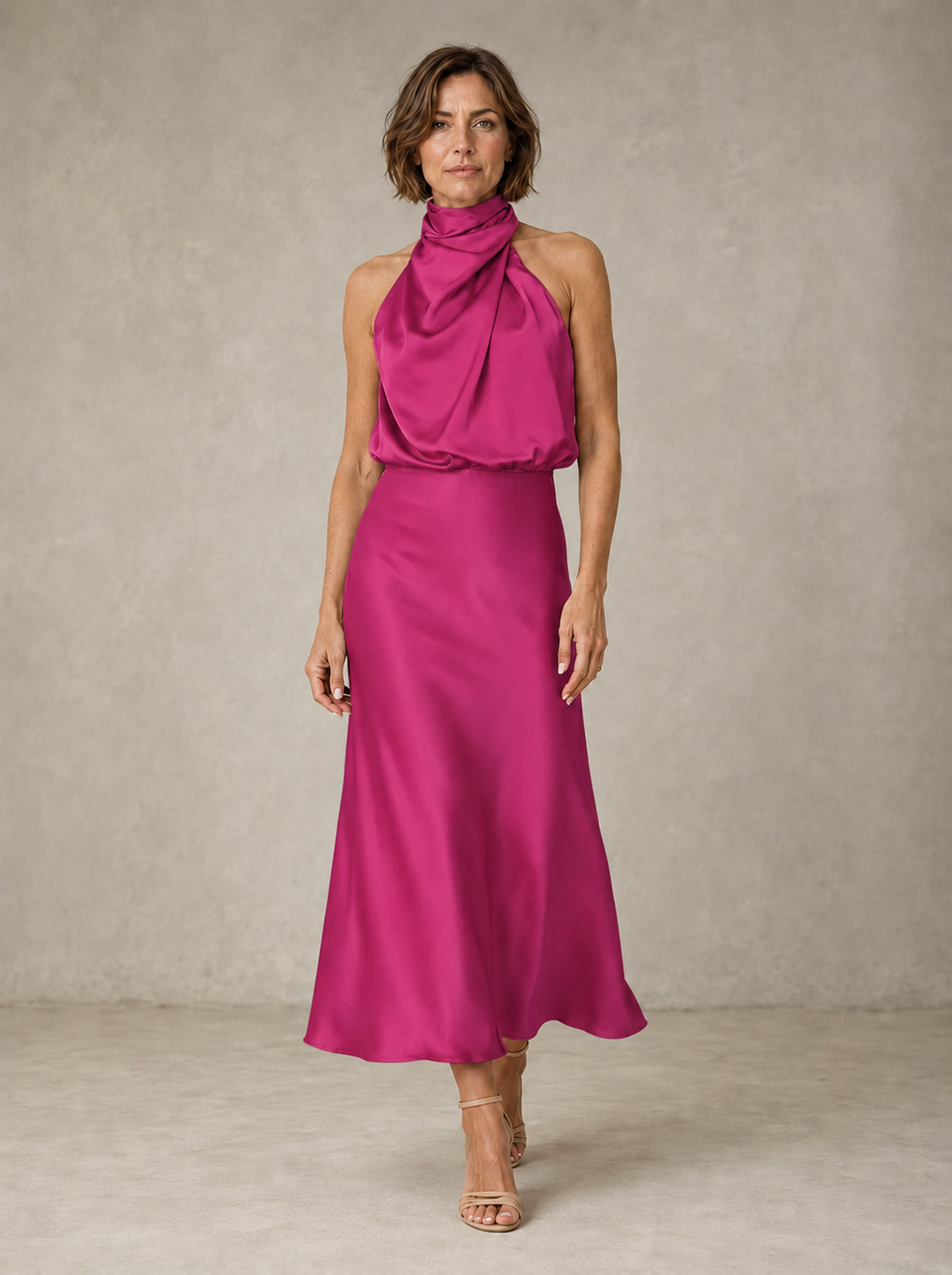 Arianna | Halter in Raso da Sera