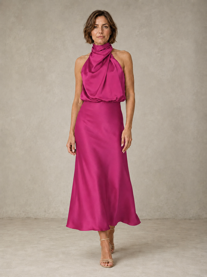 Arianna | Halter in Raso da Sera