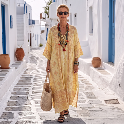 Caftano lungo Anaïs - Santorini