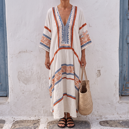 Caftano lungo Marie - Santorini