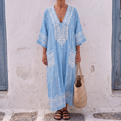 Caftano lungo Amandine - Santorini