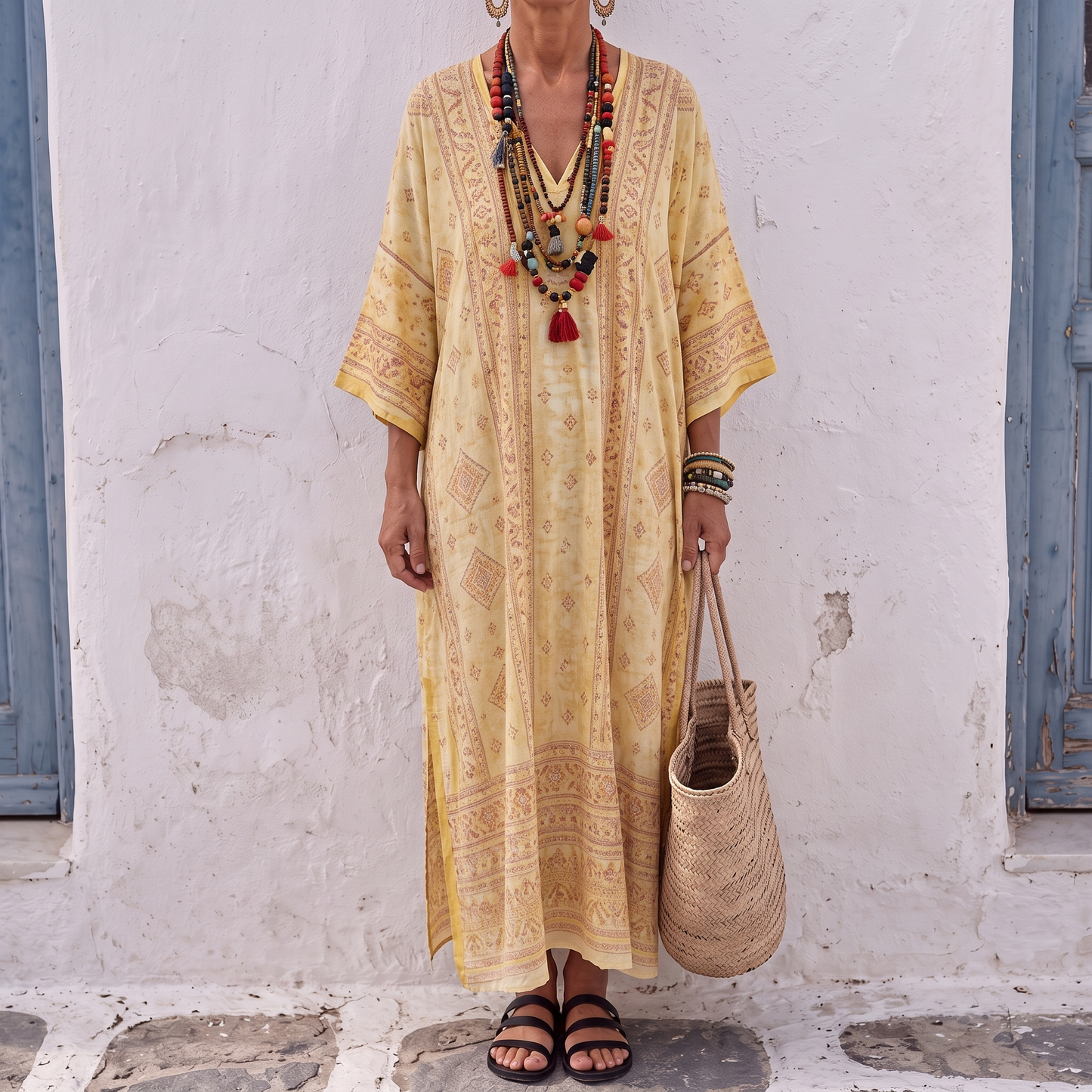 Caftano lungo Anaïs - Santorini