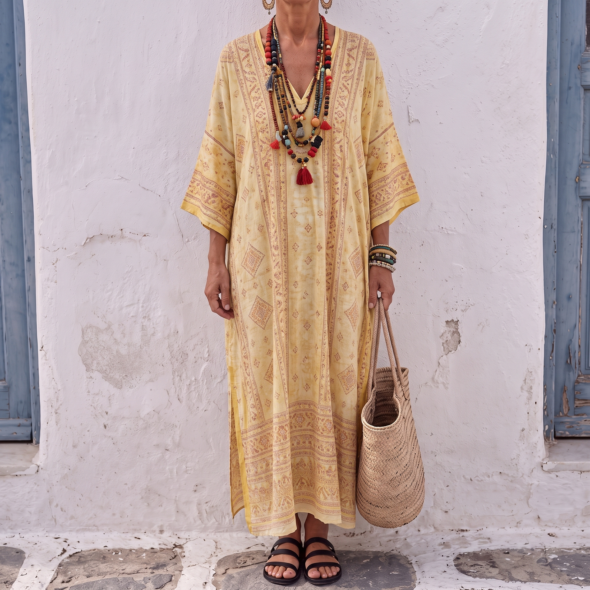 Caftano lungo Anaïs - Santorini