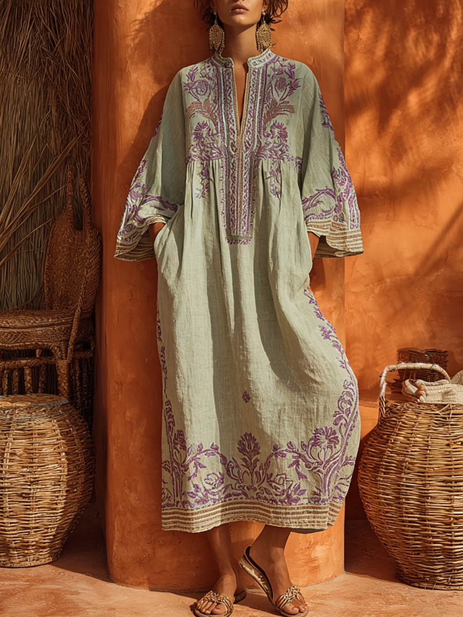 ZAHARA | Vestido maxi floral bohemio